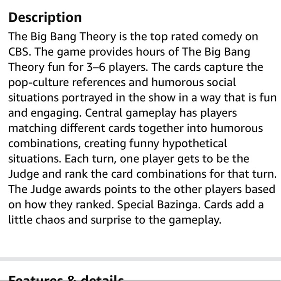 Big Bang Theory - Party Game / Card Game - Picture 2 of 6